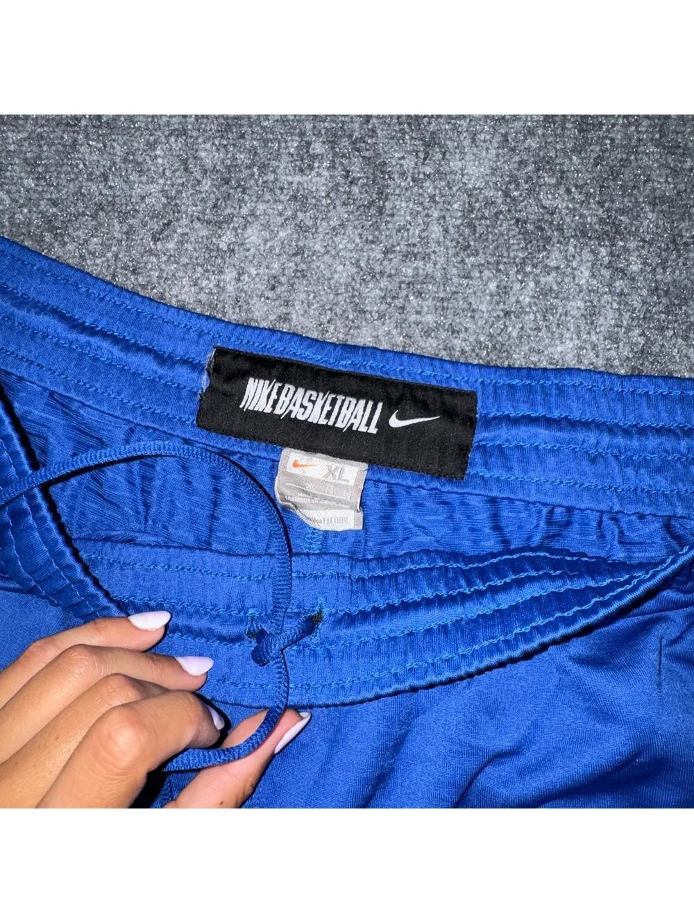 Nike Basketball Grail Blue Baggy Hoop Shorts Mens XL Vtg y2k 90s Rare